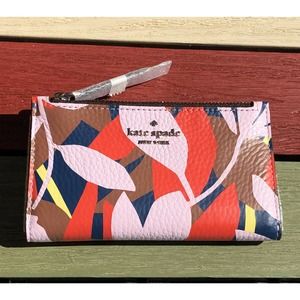 Kate Spade Multicolor Leaf Print Wallet